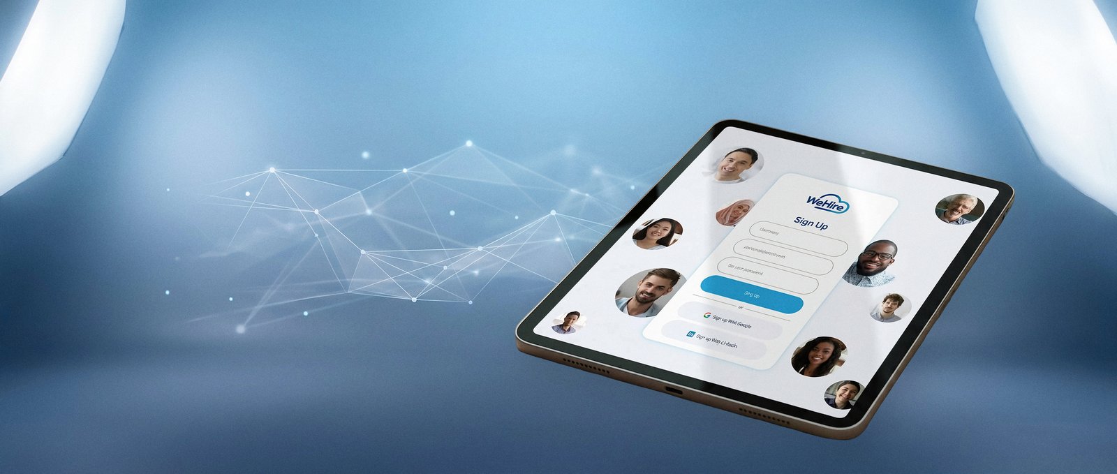 WeHire — Identidad, plataforma y campañas de lead gen
